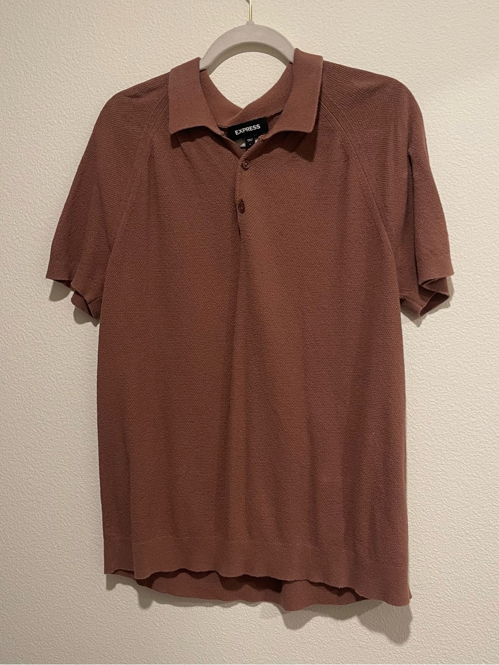 Express Men’s Polo Shirt - Rust Brown